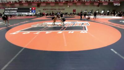 160 B Champ. Round 1 - Aliya Conner, Adrian College vs Lillian Baynes, Quincy