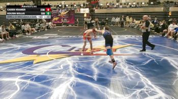 121 lbs Semis & 1st Wrestleback (8 Team) - Caden Kramer, Staples-Motley, MN vs Kolten Bollig, Evansville, WI