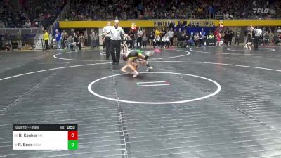 70 lbs Quarterfinal - Bennett Kocher, Mt. Lebanon vs Ryker Boos, Solanco