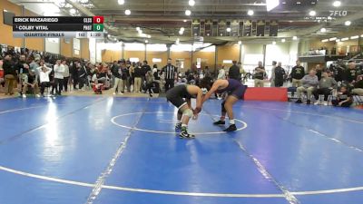 165 lbs Quarterfinal - Erick Mazariego, Classical vs Colby Vital, Ponaganset