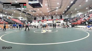 125 lbs Consi Of 8 #2 - Maci Pickle, Poteau High School Girls vs Ansley Steinbach, Wyandotte HS Girls