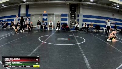 110 lbs Finals (2 Team) - Josh Golightly, NOVA WC vs Harry Rondinelli, BTWC