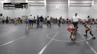 76 lbs Quarterfinal - Zaiden Johnson, Unattached vs Royce Marshall, Mat Assassins