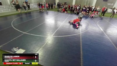 120 lbs Semifinal - Dakota-Sky Gallaher, Tooele vs Shaelyn Larkin, Evanston WY