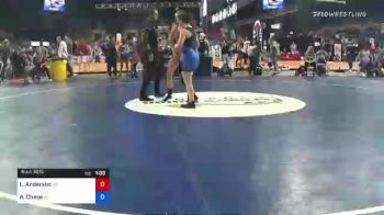 117 lbs Round Of 64 - Lindsey Anderson, North Dakota vs Annabell Chase, Oklahoma