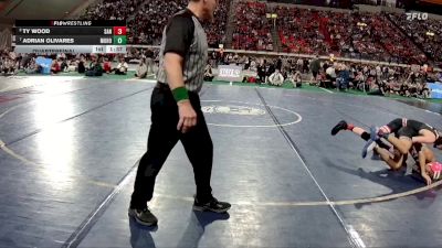 5A 98 lbs Quarterfinal - Adrian Olivares, Mountain Home vs Ty Wood, Sandpoint