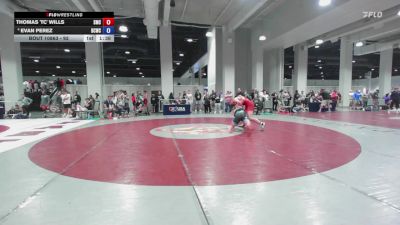 92 lbs Champ. Round 2 - Thomas 'TC' Wills, Spartan Mat Club vs Evan Perez, Bear Cave Wrestling Club