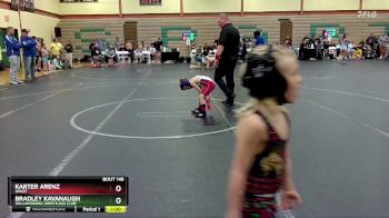 40-44 lbs Round 4 - Bradley Kavanaugh, Williamsburg Wrestling Club vs Karter Arenz, Spazz