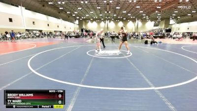 175B Quarterfinal - Ty Ward, St. Pius X (Kansas City) vs Brody Williams, North Point