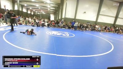 78 lbs Quarterfinal - Wasswa Steven Eckland, Hillsboro Mat Club vs Aadesh Bassi, Canada