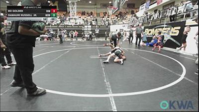 55 lbs 3rd Place - Bo Golden, Team Nomad vs Damauri Russell Jr., Midwest City Bombers Youth Wrestling Club
