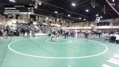 53 lbs Champ. Round 1 - Reed Russell, Unattached vs Nathan Martinez, Poway Elite