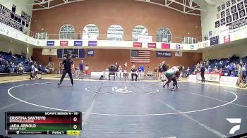 191 lbs Semifinal - Cristina Santoyo, Emmanuel College vs Jada Arnold, Mount Olive