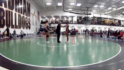 180 lbs Round 2 (16 Team) - Mia Gaetjens, Adrian vs Josie Hosea, Carthage University