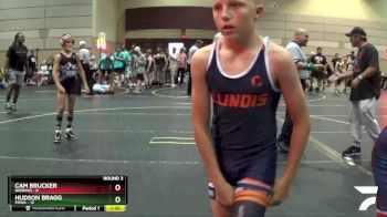 90 lbs Round 3 (6 Team) - Hudson Bragg, POWA vs Cam Brucker, BadBass