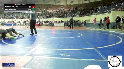 123 lbs Consi Of 32 #2 - Natalie Miller, Perry Girls Wrestling Club vs Briza Duran, McAlester