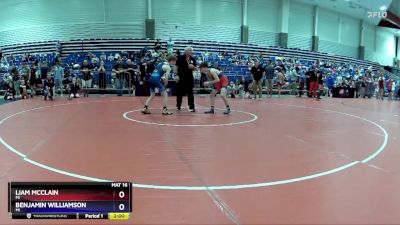 110 lbs Semifinal - Liam McClain, MI vs Benjamin Williamson, MI