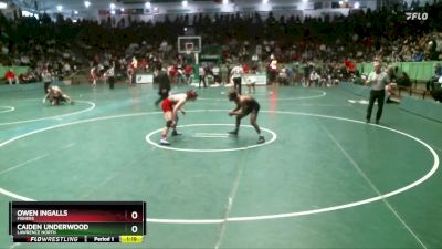 120 lbs Quarterfinal - Owen Ingalls, Fishers vs Caiden Underwood, Lawrence North