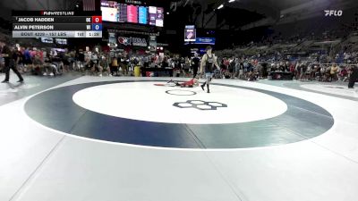 157 lbs Champ. Rd Of 128 - Jacob Hadden, OK vs Alvin Peterson, WI