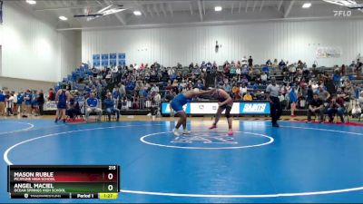 215 lbs Quarterfinal - Angel Maciel, Ocean Springs High School vs Mason Ruble, Picayune High School