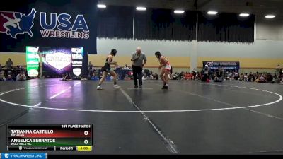 102 lbs 1st Place Match - Tatianna Castillo, Michigan vs Angelica Serratos, Wolf Pack WC