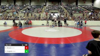 48 lbs Semifinal - Cooper Brown, Patriot Wrestling Club vs Case English, Banks Co. BattleBorn Wrestling