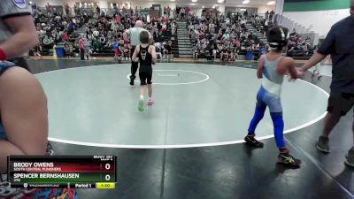 60 lbs Quarterfinal - Brody Owens, South Central Punishers vs Spencer Bernshausen, 2TG