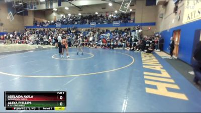 100lbs Cons. Round 3 - Adelaida Ayala, Washougal (Girls) vs Alexa Phillips, R. A. Long (Girls)