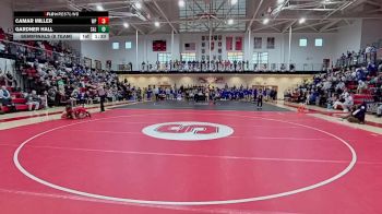 157 lbs Semifinals (8 Team) - Gardner Hall, Salesianum vs Camar Miller, William Penn H.S.