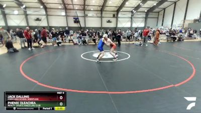 170 lbs Cons. Round 3 - Jack Dalling, Chico High School Wrestling vs Phenix Oleachea, Reality Sports Wrestling Club