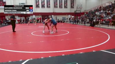 160 lbs 3rd Place Match - Kaylianna Mazzucchi, Southwestern Oregon CC vs Addison Canja, Unattached