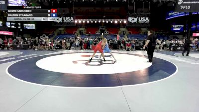 120 lbs Cons. Rd Of 64 - Gavin Harkrider, OK vs Dalton Stragand, PA
