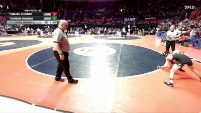 3A 120 lbs Cons. Round 2 - Nadeem Haleem, Tinley Park (Andrew) vs Ismael Chaidez, Lombard (Glenbard East)