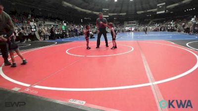 56 lbs Rr Rnd 5 - Thomas Pickering, Tahlequah Wrestling Club vs Amavi Cline, Coweta Tiger Wrestling