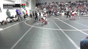 58 lbs Rr Rnd 3 - Parks Greenwood, Mannford Pirate Youth Wrestling vs Lucas Morgan, Berryhill Wrestling Club