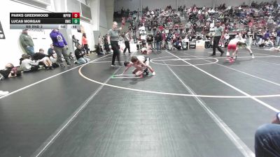 58 lbs Rr Rnd 3 - Parks Greenwood, Mannford Pirate Youth Wrestling vs Lucas Morgan, Berryhill Wrestling Club