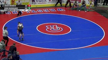 96 lbs Semifinal - Amari Brobeck, Jersey Shore vs Crew Musselman, Chestnut Ridge