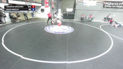 80 lbs Cons. Semis - Kingston Mercurio, World Team Training Center vs Nixon Bentley, Driller Wrestling Club