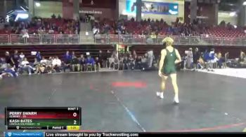 132 lbs Round 2 (3 Team) - Kash Bates, Lincoln Southwest vs Perry Swarm, Kearney