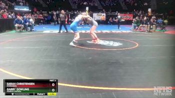 140 lbs Champ. Round 1 - Sarah Christensen, Evergreen vs Gabby Dowling, Pueblo Central