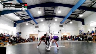 126 lbs Cons. Round 3 - Karson Rozas, Rayne vs Rico Edwards, West Harrison High School