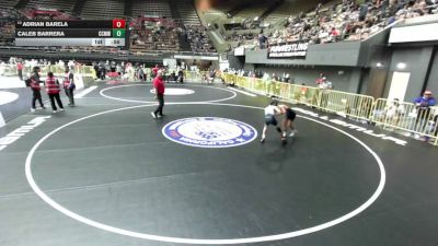 86 lbs Champ. Rd Of 32 - Caleb Barrera, Central Coast Most Wanted Wrestling Club vs Adrian Barela