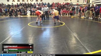 160 lbs Cons. Round 2 - Ricky Mckeeman, Oelwein vs Christian Boldt, Tripoli