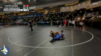 165 lbs Champ. Round 1 - Alijah Thames-Martin, Brown Deer/Messmer/Shorewood vs Treyton Magness, Creighton Preparatory School