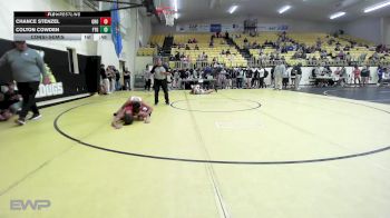 106 lbs Consolation - Chance Stenzel, Grove vs Colton Cowden, Fort Gibson