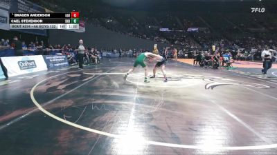 4A Boys 132 lbs 3rd Place Match - Cael Stevenson, Sweet Home Boys vs Bragen Anderson, La Grande Boys
