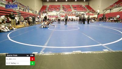 132 lbs Quarterfinal - Aeden Jim, Unnattched vs Don O`Kelley, Van Buren High School