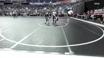 43 lbs Quarterfinal - Eli Varns, Butler Youth Wrestling vs Atlas Fernandez, Derby Wrestling Club