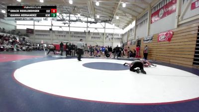 145 lbs Cons. Round 6 - Gianna Hernandez, Newark Memorial vs Grace Riddleberger, Vintage