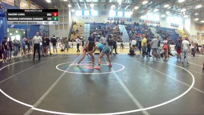 125 lbs 3rd Place Match - Daliana Cartagena Casiano, Wellington vs Naomi Luna, Mayhem Wrestling Club